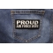 Proud Air Force Wife Patch Proud Air Force Wife Patch shown on jeans