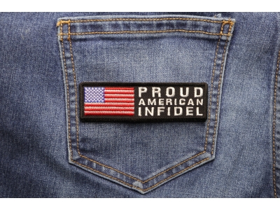 Proud American Infidel Patch With US FLAG