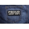 Proud Army Wife Patch Proud Army Wife Patch shown on jeans
