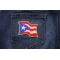 Puerto Rico Flag Patch | Embroidered Patches Puerto Rico Flag Patch shown on jeans