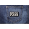 Puff Puff Pass Patch | Embroidered Pot Patches Puff Puff Pass Funny Iron on Patch shown on jeans