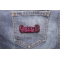 Queen B Patch | Embroidered Patches Queen B Patch shown on jeans