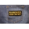 Rangers Lead The Way Patch shown on jeans