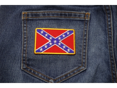 Rebel Confederate Southern Flag Patch Small | Embroidered Patches