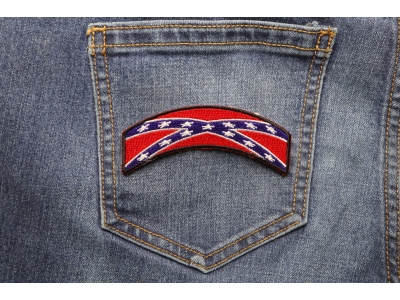 Rebel Flag Rocker Patch | Embroidered Patches