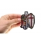 Red Knight Crusader Patch Mini Size Red Knight Crusader Patch Mini Size shown on hand for size comparison
