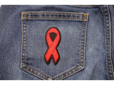 Red Ribbon Aids Awareness Patch