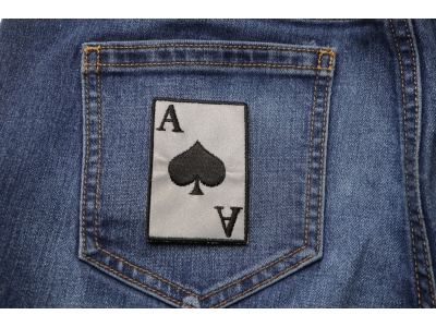 Reflective Ace Of Spades Patch | US Military Veteran Patches