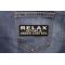 Relax Nothing Is Under Control Iron on Morale Patch shown on jeans