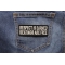 Respect Is Earned Beatings Are Free Funny Patch shown on jeans