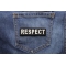 Respect Patch shown on jeans