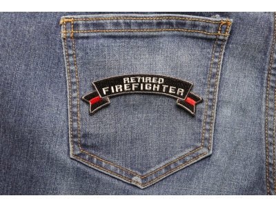 Retired Firefighter Rocker Patch