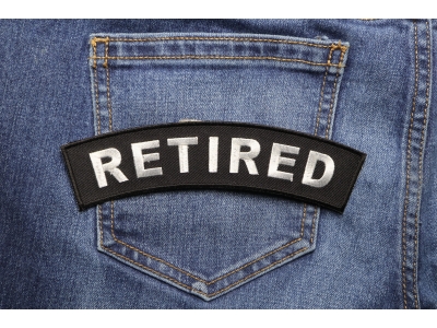 Retired Medium Size Rocker Patch | US Military Veteran Patches