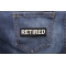 Retired Patch | US Military Veteran Patches Retired Patch shown on jeans