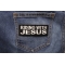 Riding With Jesus Patch Riding With Jesus Christian Patch shown on jeans