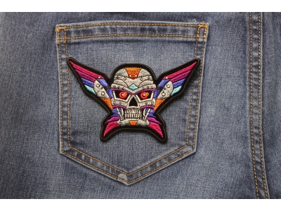 Robot Skull Colorful Patch
