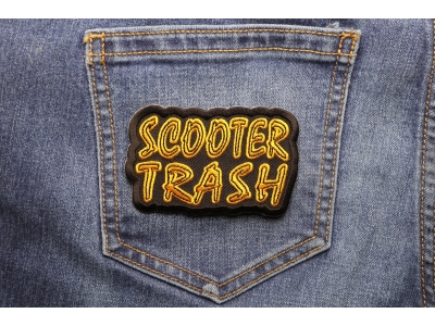 Scooter Trash Patch | Embroidered Biker Patches