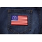 Second American Revolution Flag Patch | Embroidered Patches Second American Revolution Flag Patch shown on jeans