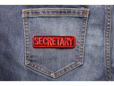 Secretary Patch In Red