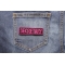 Secretary Patch 3.5 Inch Pink shown on jeans