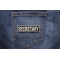 Secretary Patch 3.5 Inch White Secretary Patch shown on jeans