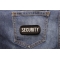 Security Patch | Embroidered Patches Security Name Tag Patch shown on jeans