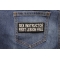 Sex Instructor First Lesson Free Patch shown on jeans