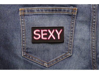 Sexy Patch White Pink | Embroidered Patches