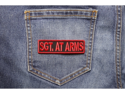 Sgt At Arms Patch Red
