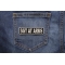 Sgt At Arms Patch 3.5 Inch White Sgt At Arms Patch shown on jeans