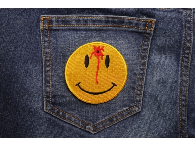 Shot Smiley Patch | Embroidered Patches