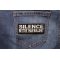 Silence Better Than Bullshit Iron on Morale Patch shown on jeans