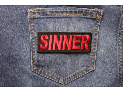 Sinner Patch | Embroidered Patches