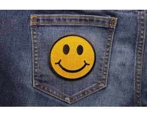 Smiley Face Patch | Embroidered Patches