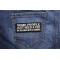 Some People Need A Pat On The Head With A Hammer Patch | Embroidered Patches Some People Need A Pat On The Head With A Hammer Patch shown on jeans