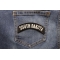 South Dakota Patch South Dakota Patch Iron on State Rocker shown on jeans