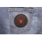 Spider Patch | Embroidered Patches Spider Patch shown on jeans