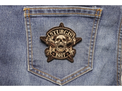 Sturgis 2017 Patch Skull Star