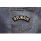 Sturgis Patch shown on jeans