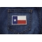 Subdued Texas Flag Patch Texas Flag Patch in subdued colors shown on jeans