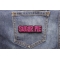 Sugar Pie Patch shown on jeans
