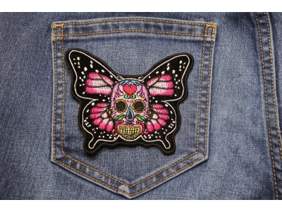 Sugar Skull Butterfly Patch