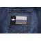 Thin Blue Line Texas State Flag Patch For Law Enforcement shown on jeans