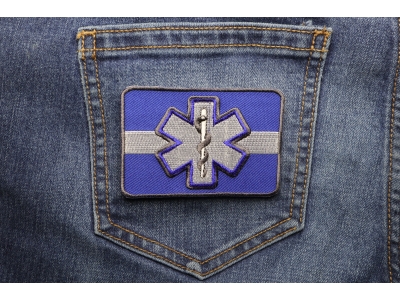 Thin White Line Patch For EMS | Embroidered Patches