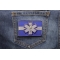 EMT Patch Thin White Line shown on jeans
