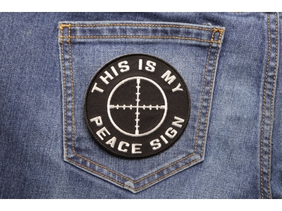 This Is My Peace Sign Patch | Embroidered Patches