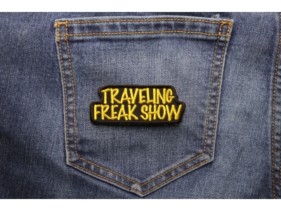 Traveling Freak Show Funny Biker Patch | Embroidered Biker Patches