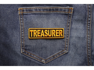 Treasurer Patch 3.5 Inch Yellow