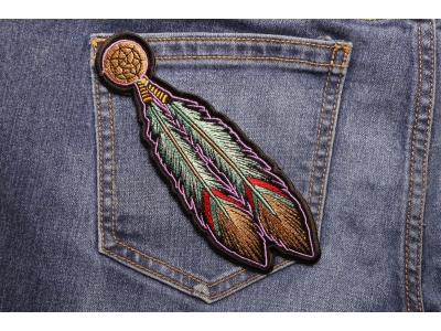 Tribal Feathers Patch | Embroidered Patches