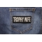 Trophy Wife Patch | Embroidered Patches Trophy Wife Patch shown on jeans